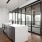 Open kitchen and living room with plenty of natural light.