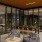 spacious outdoor party deck with ample seating and views through wall-to-wall style windows